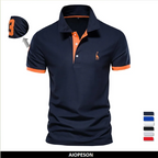 Polo Giraffe Shirt Men Quality Short Sleeve Polo Casual Business