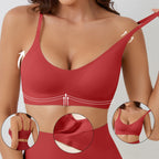 Soft Support Seamless Underwear Comfortable Gathering No Steel Ring Collection Light Thin Breathable Bra Style