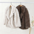 Coat Women Thick Warm Outerwear Fluffy Jacket