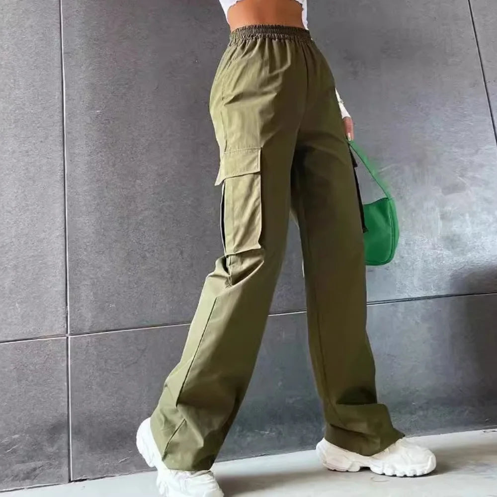 Fashion Women Baggy Joggers Cargo Pant Trousers