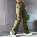 Fashion Women Baggy Joggers Cargo Pant Trousers