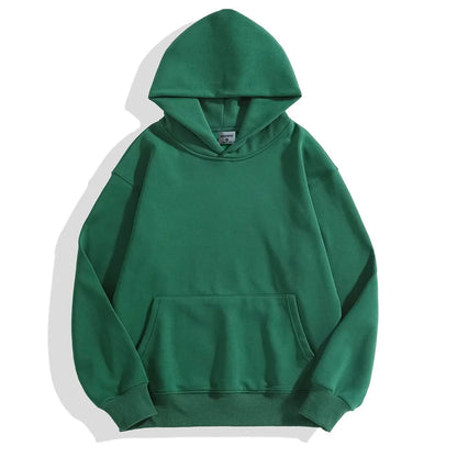 Men Thickened Tight Polar Fleece Pullover Hoodie