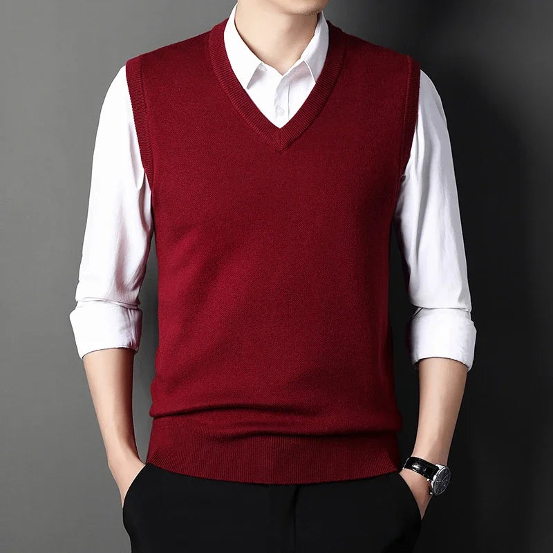 Men's Sweater Vest Casual Fashion Warm Top