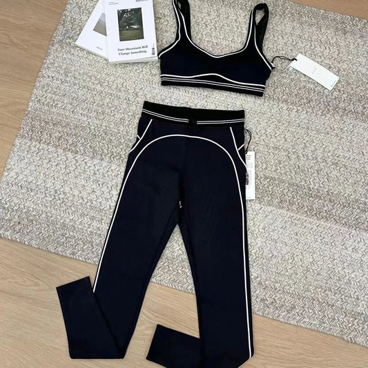 Sport Bra for Women Slimming Elastic Fitness Running Set
