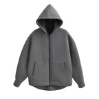 New Women's Zipper Hoodie Outerwear Top