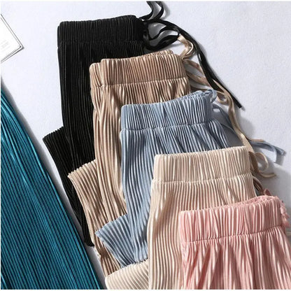 Women Fashion Summer Wide Leg Pants