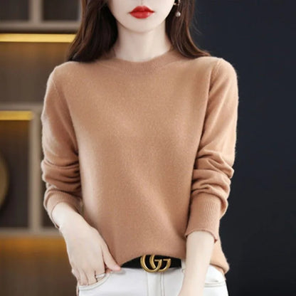 Women Sweater Casual Pulls Jumpers Korean Long-sleeved