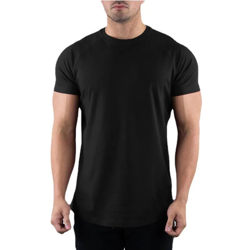 Mens Slim Fit Sports Short Sleeve T-shirt