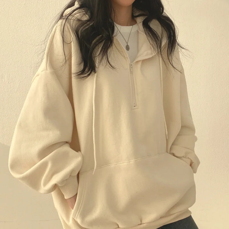 Women Hoodie Casual Long Sleeve Pocket Hooded Coats
