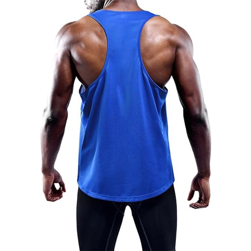 Men Summer Sport Gym Vest Quick Dry Sleeveless Shirt