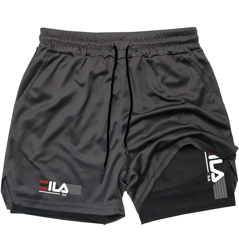 Men's Two-in-one Sports Shorts Summer Running Sportswear