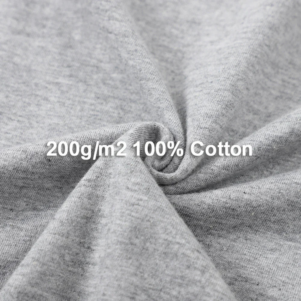 Men's T-Shirt 100% Cotton Oversized Summer Tops