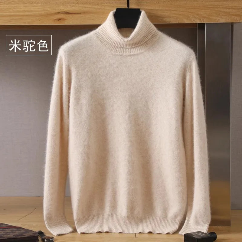 Men's Sweater High Winter New Tops Long Sleeve High-End Jumpers
