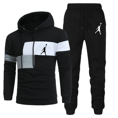 Men's Tracksuit Hooded Sweatshirts and Jogger Pants High Quality