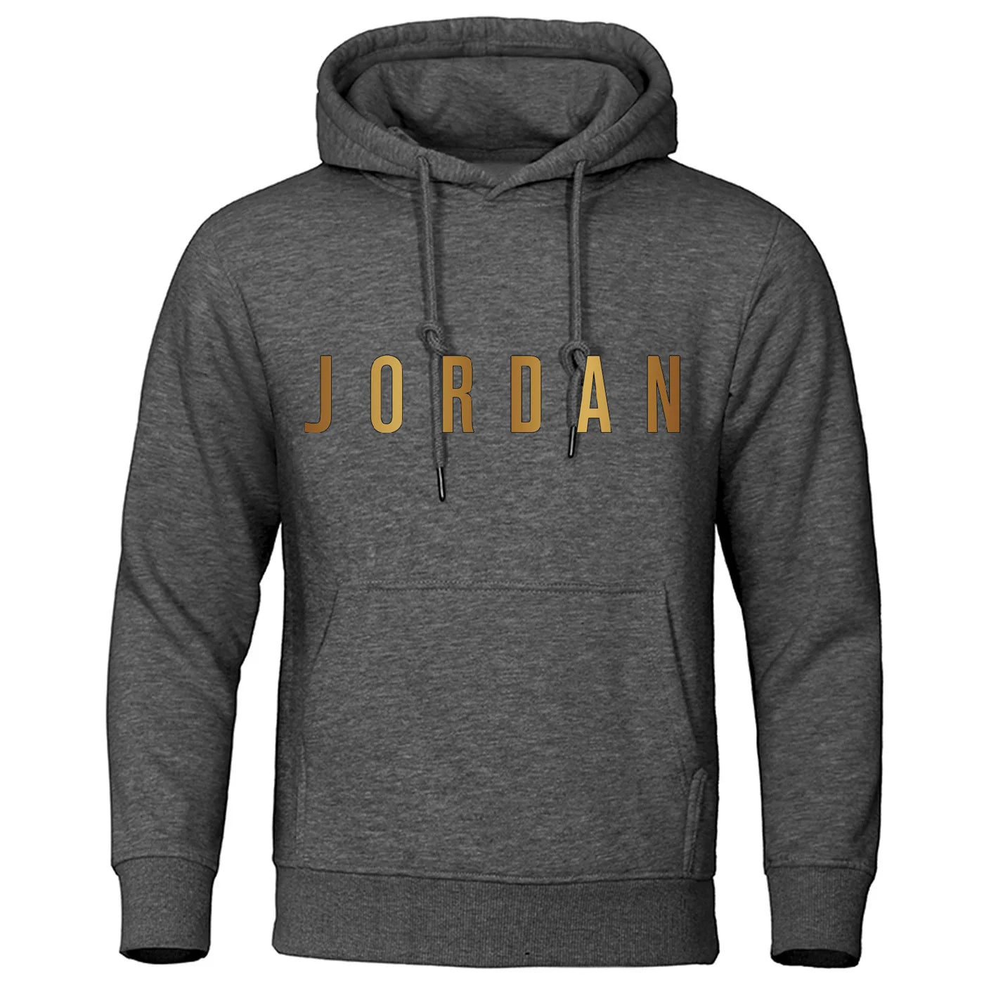 Printed men's hooded loose fashionable versatile sports shirt with pullover