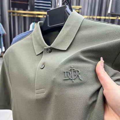cotton high-end breathable short sleeve POLO shirt men