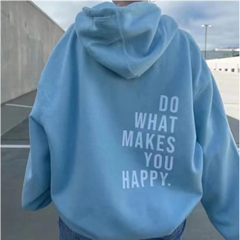 Printing Sweatshirt Fashion Women Street Pullover Warm Soft Hoodies Clothing