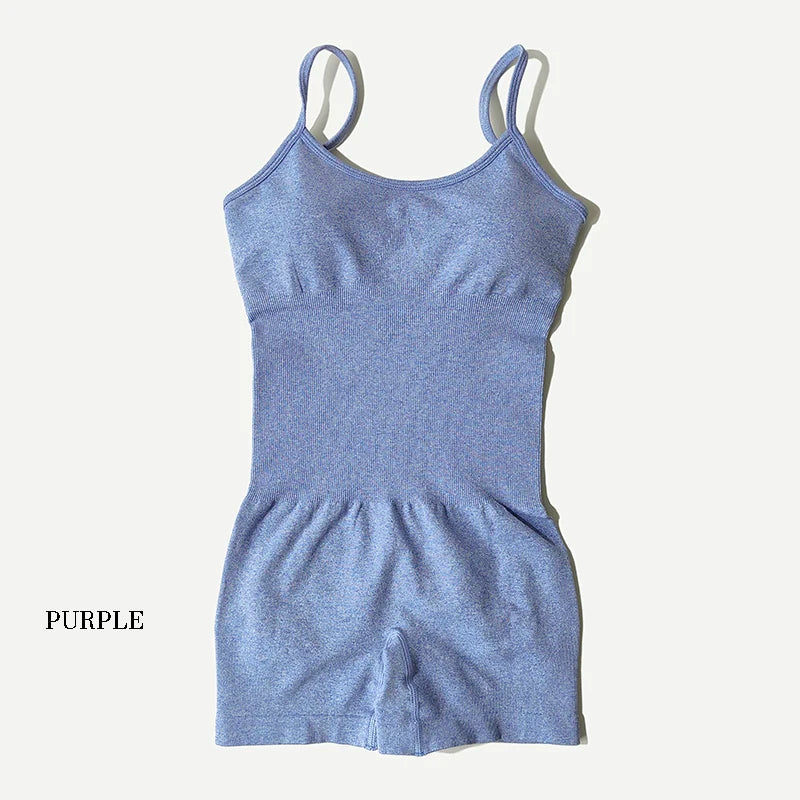 Yoga Set Women Fitness Sports Bra Workout Jump Suits Sportswear