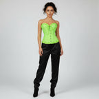 Yellow Jacquard Ruffled Top For Women