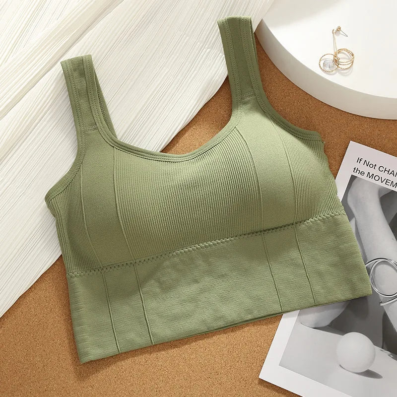 Sports Bra Anti-Sweat Fitness Top Women Seamless Yoga Bra