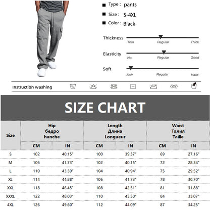 Mens Sweatpants Straight Fit Joggers for Sports