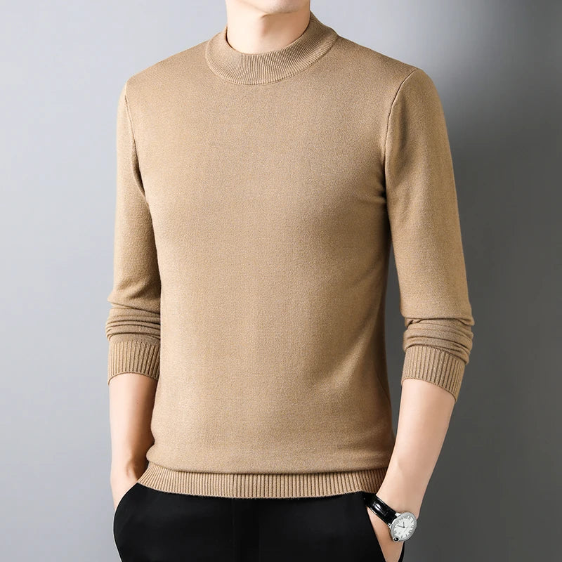 Cold-Season Mock Neck Pullover
