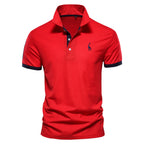 Polo Giraffe Shirt Men Quality Short Sleeve Polo Casual Business