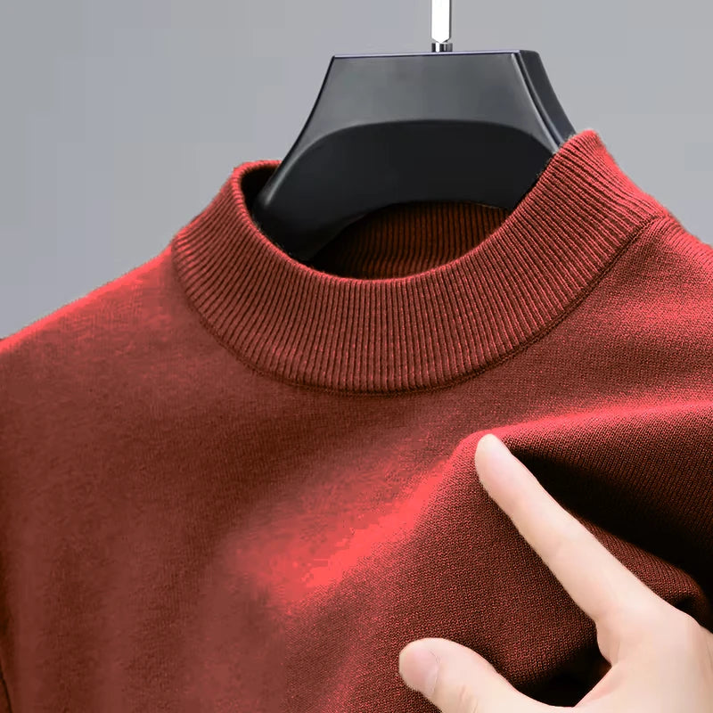 Cold-Season Mock Neck Pullover