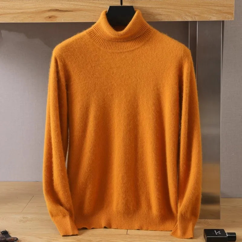 Men's Sweater High Winter New Tops Long Sleeve High-End Jumpers
