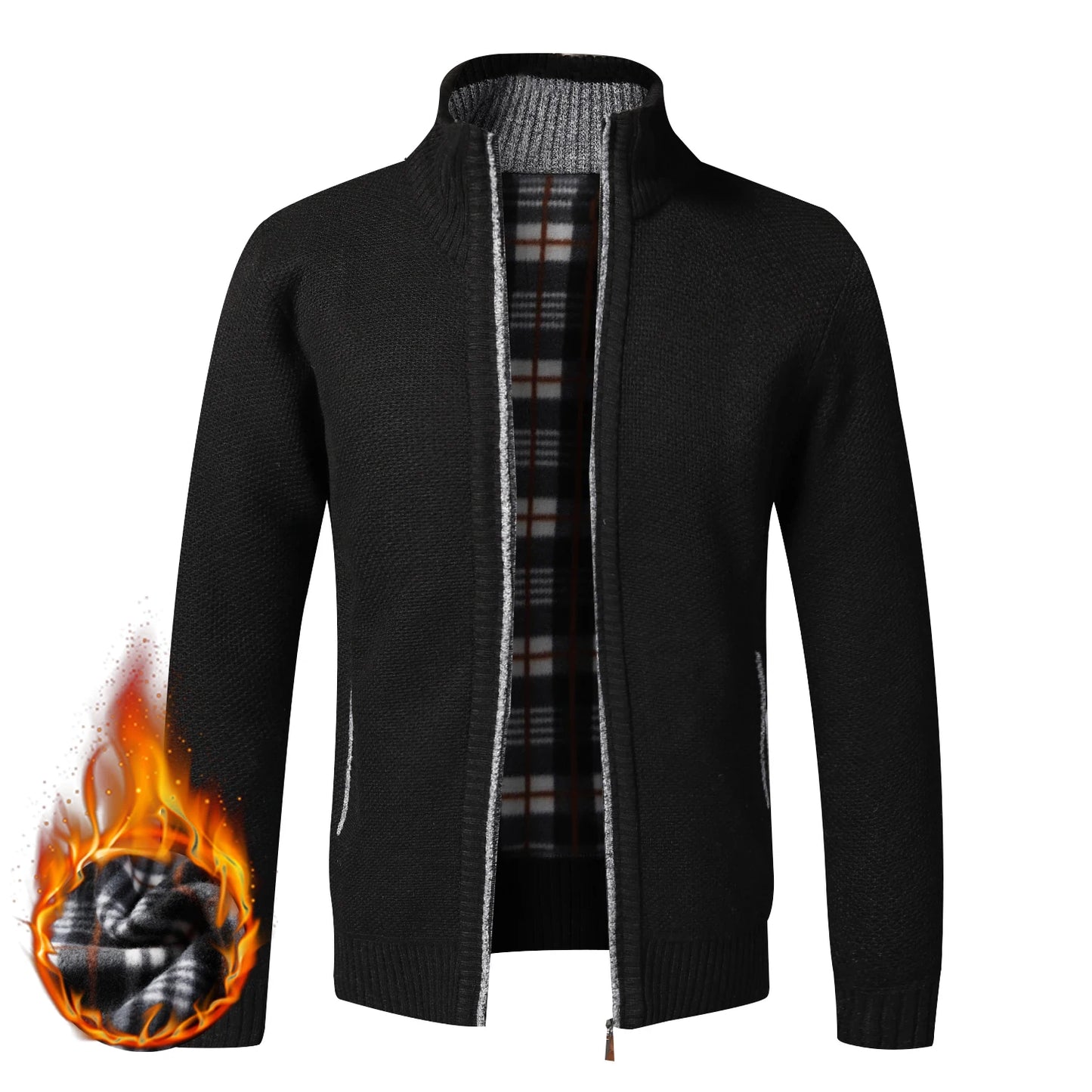 Warm Cardigan Men Fleece Sweaters Jersey