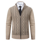 New warm casual men's knitted sweater coat