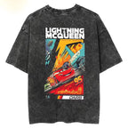 T Shirts Lightning McQueen Cars 95 Hip Hop Vintage