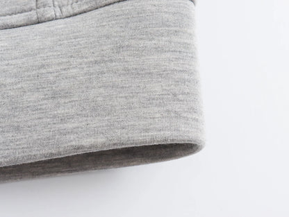 New Casual Street Loose Oversize Hooded Zipper Hoodie