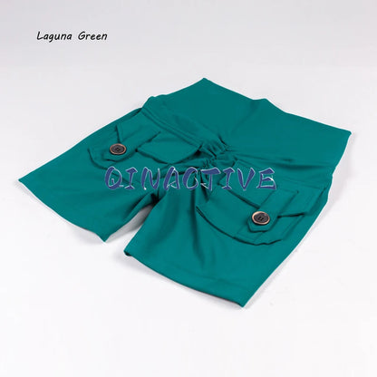 Yoga Shorts for Women Pocket Scrunched Butt Gym Leggings