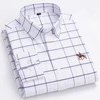 Mens Leisure Embroidered Horse Shirts Streetwear
