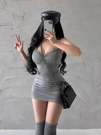 Fashion Aesthetic Bow Club Party Sexy Dresses for Women
