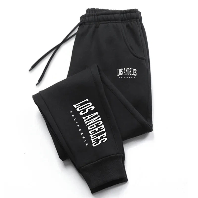 Los Angeles Womens Mens Sweatpants Elastic waist Casual Outdoors Jogging Pants