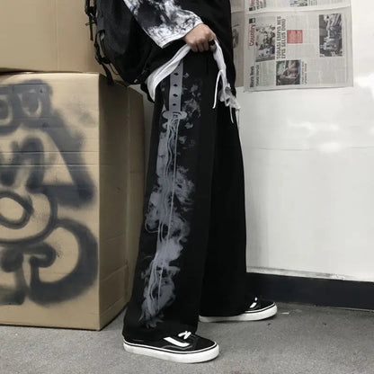 Japanese Oversize Graphic Wide Sweatpants