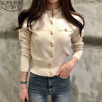 2025 Long Sleeve Fashion Women Cardigans Sweater Knitted Coat