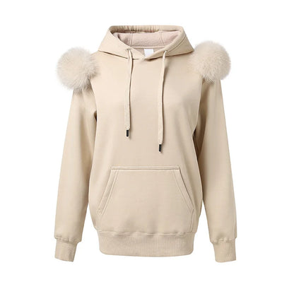 New Arrival Autumn Winter Hoodie Women Fleece Pullover With Hood