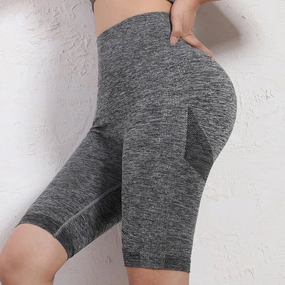 Yoga Shorts High Waist Tummy Control Workout Compression Tights
