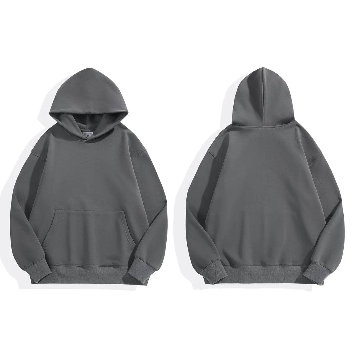Men Thickened Tight Polar Fleece Pullover Hoodie
