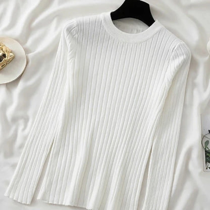 Women Sweater Casual Pulls Jumpers Korean Long-sleeved