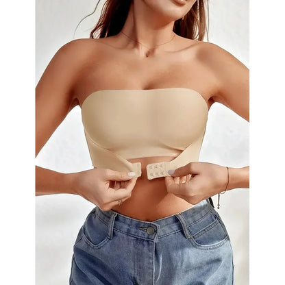 Women's Strapless Front Button Bra