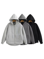Women Jacket With Hood Long Sleeve