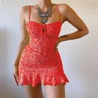 Women's Sexy Casual Home Small Floral Camisole Dress