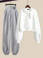 Women Casual Sport Pullover High Waist Jogger