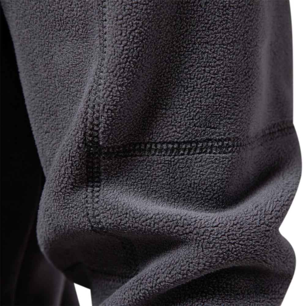 Warm Fleece Jacket for Men Zipper Neck Pullover Men's Sweatshirt