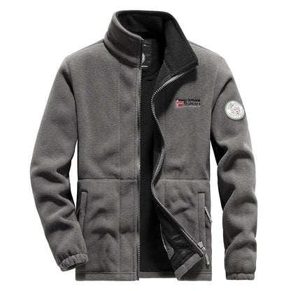 New Polar Fleece Jacket Men Sports Coat