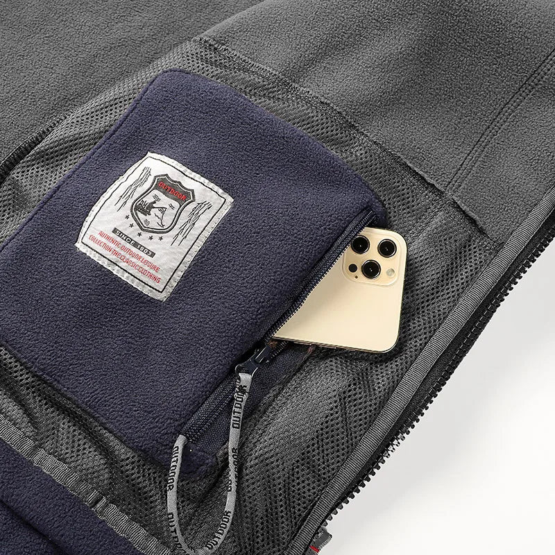 New Polar Fleece Jacket Men Sports Coat